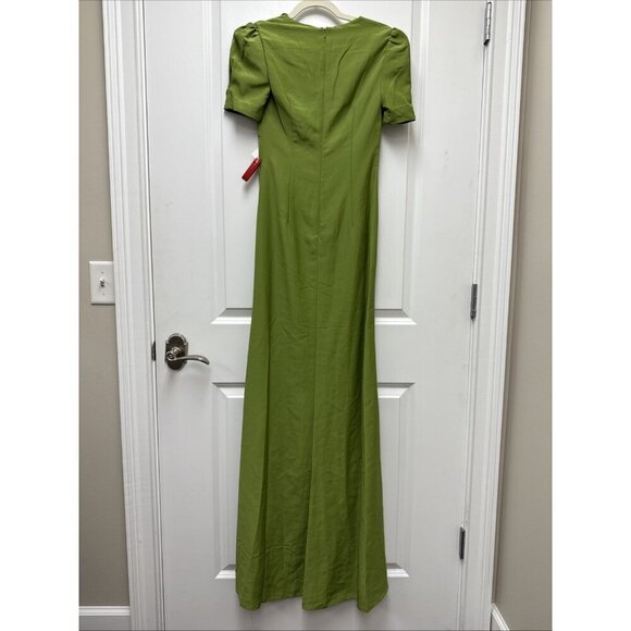 New Mac Duggal Size 0 Green 2630 Embellished Cut Out Gown Dress Prom Cocktail - Picture 8 of 11